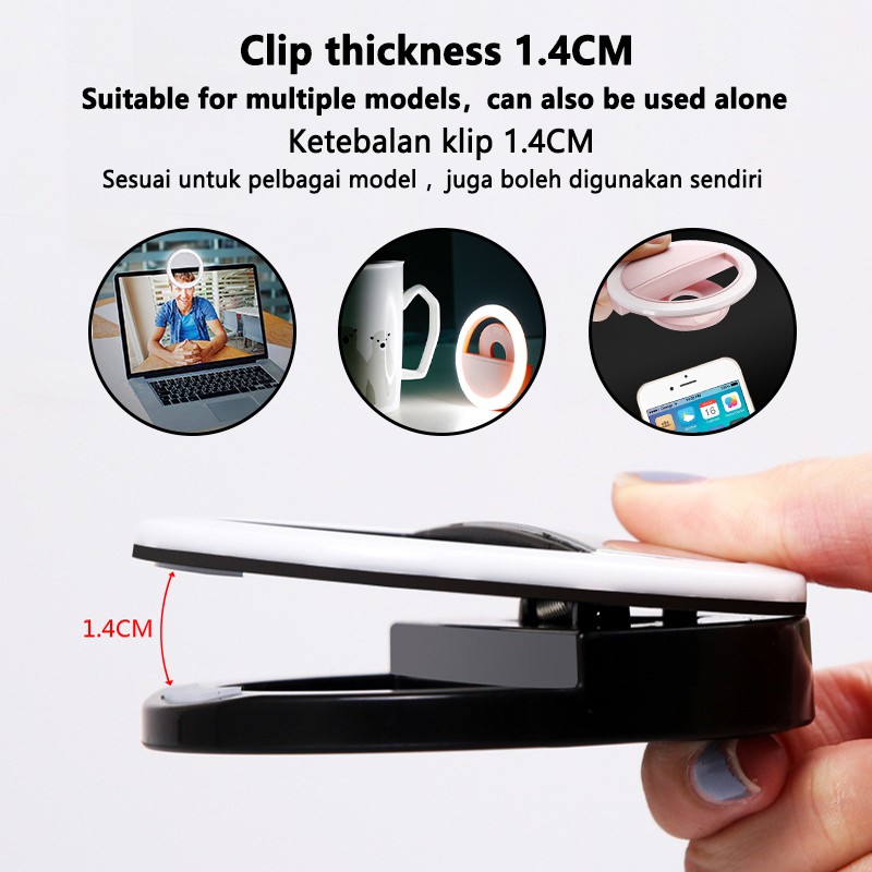 Đèn LED Selfie Vòng Sáng 3 Cấp - đánh giá và giá Photography Lighting Description