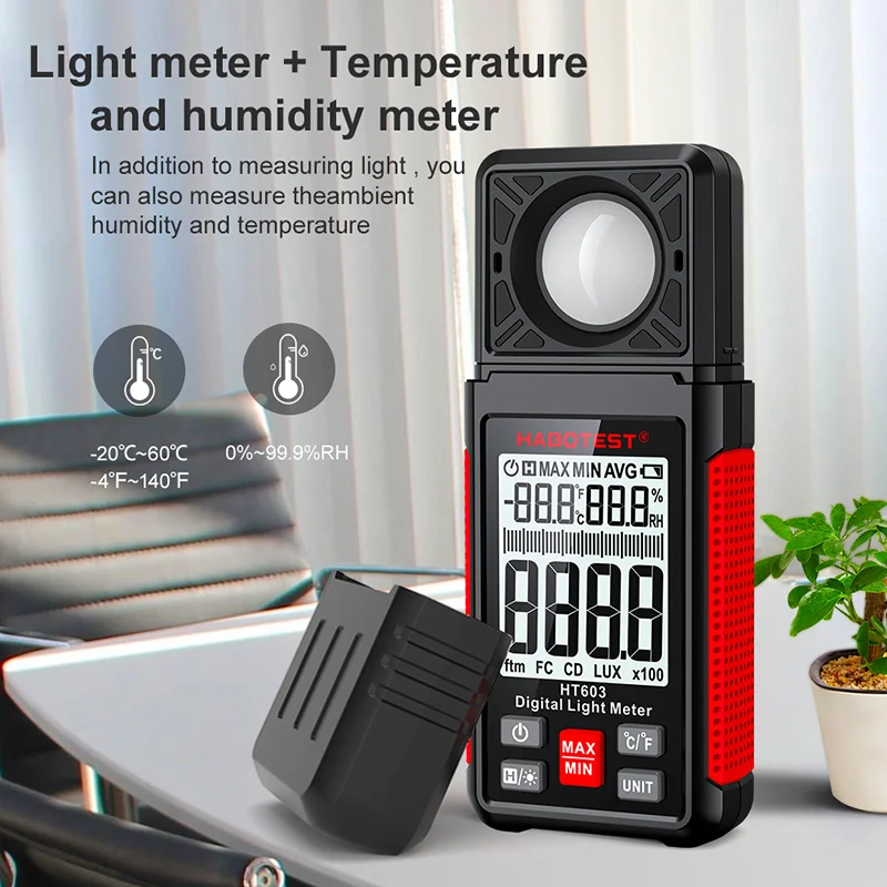 HT603 Digital Lux Meter 0~200, - đánh giá và giá Photography Lighting Meter
