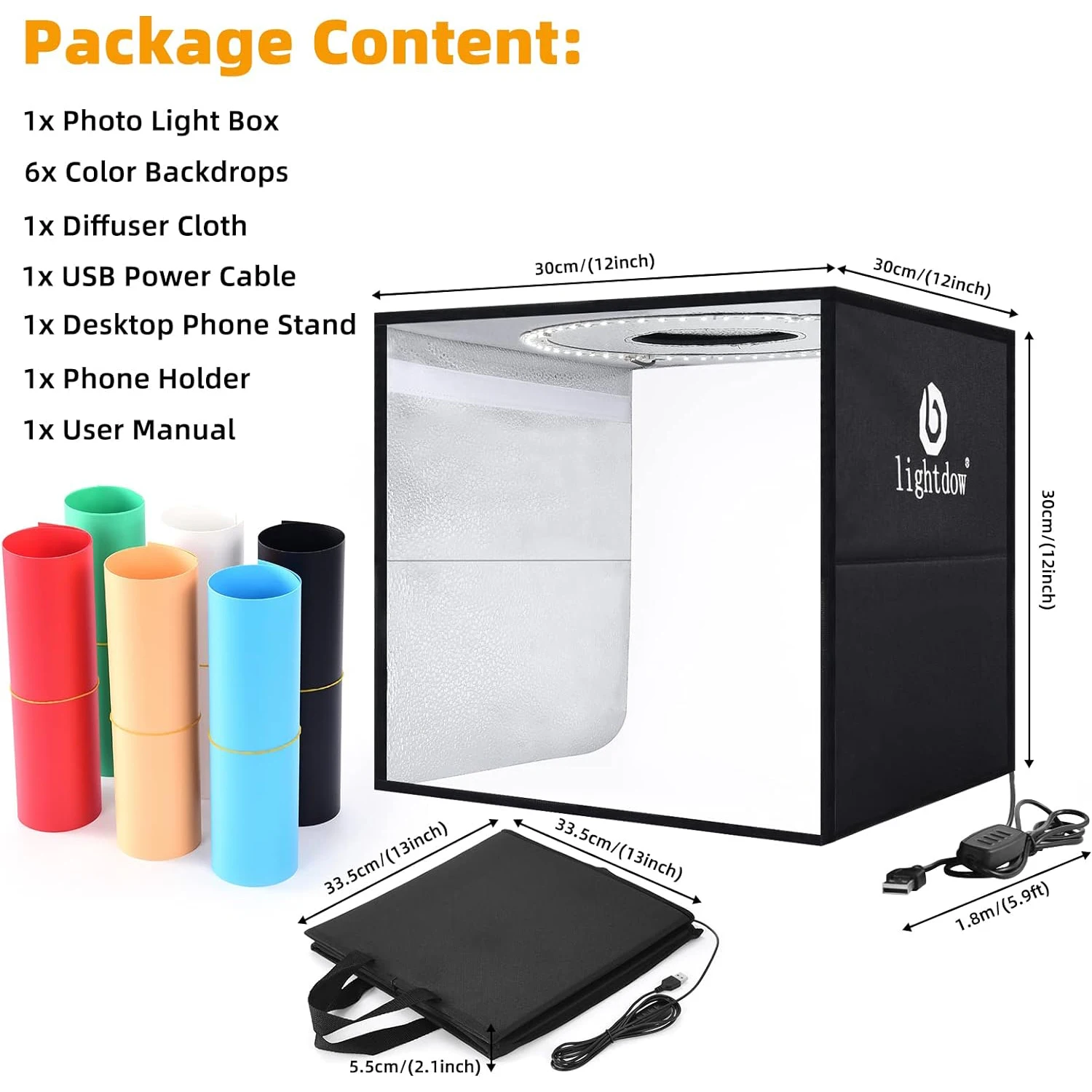 Lightdow Photo Studio Light Bo - đánh giá và giá Photography Lighting Kit Portable